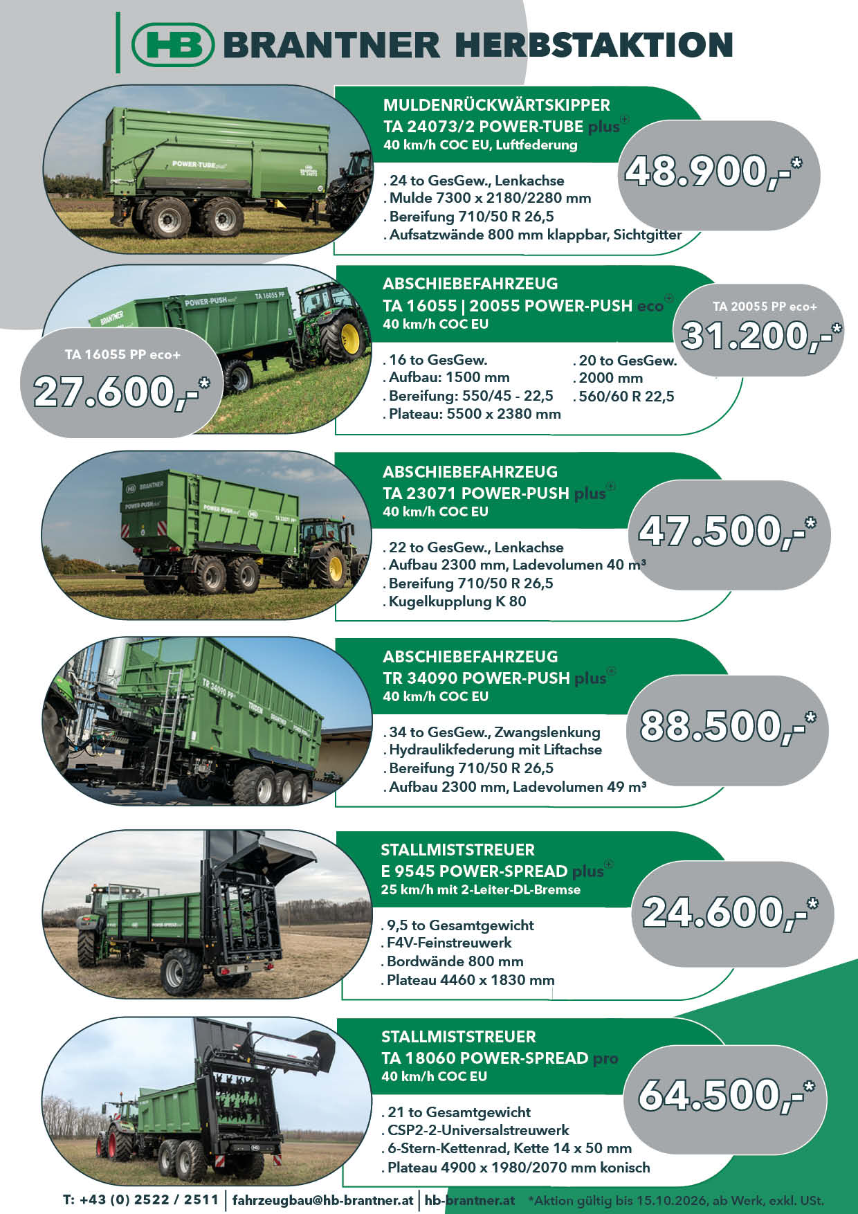 Brantner Fahrzeugübergabe Land und Technik